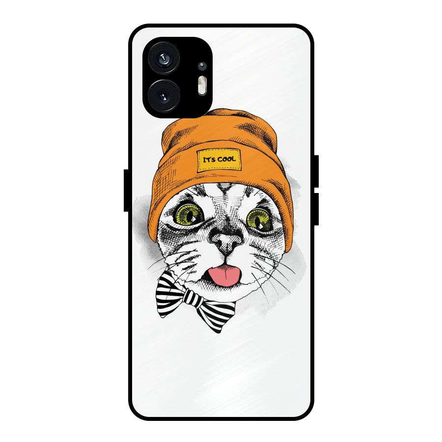Cool cat Metal Back Case for Nothing Phone 2