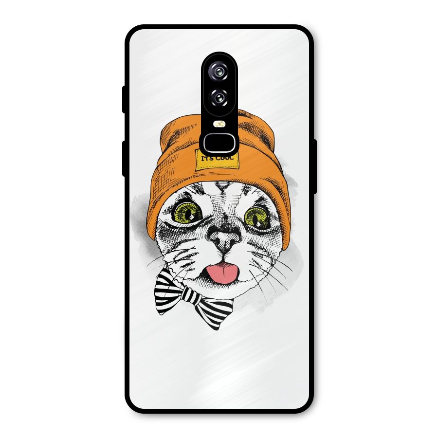 Cool cat Metal Back Case for OnePlus 6