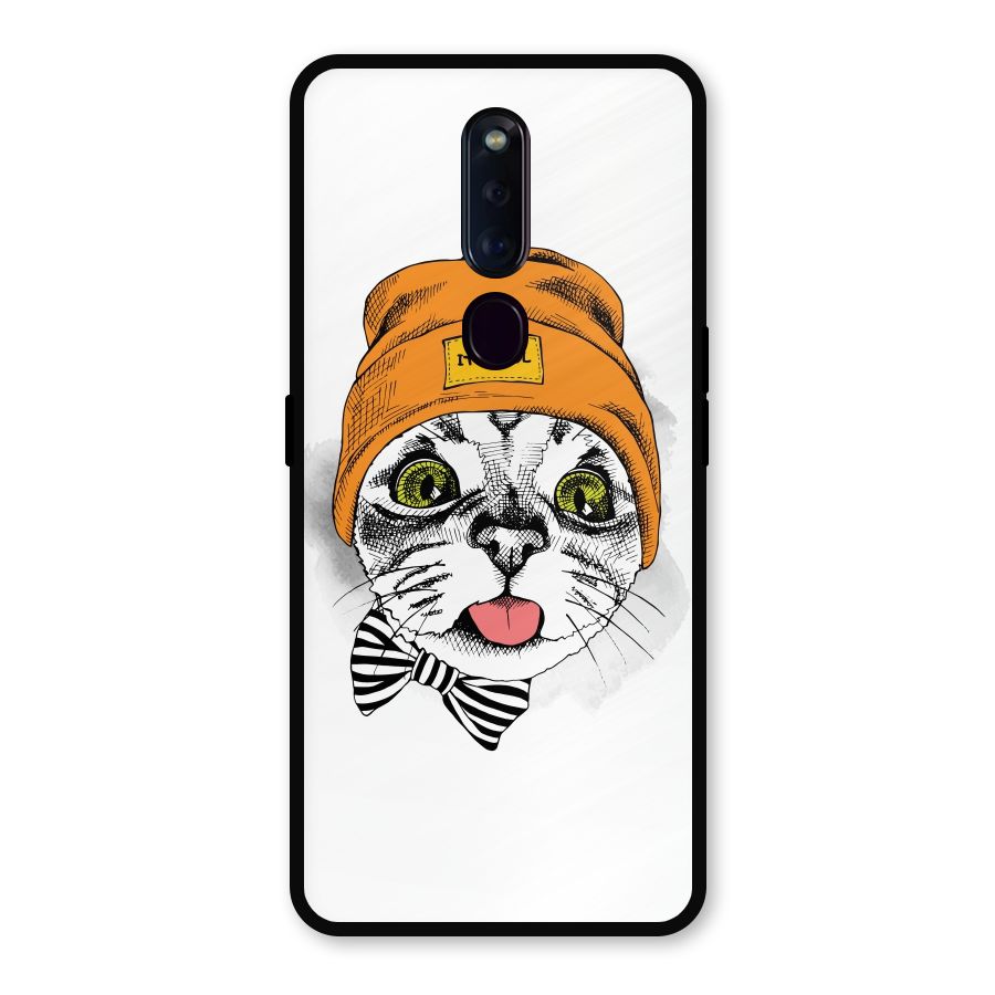 Cool cat Metal Back Case for Oppo F11 Pro