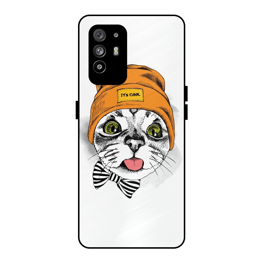 Cool cat Metal Back Case for Oppo F19 Pro Plus 5G