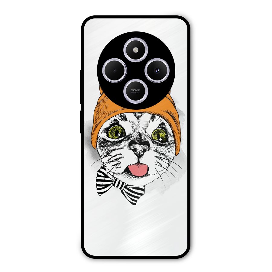 Cool cat Metal Back Case for Poco C75 5G