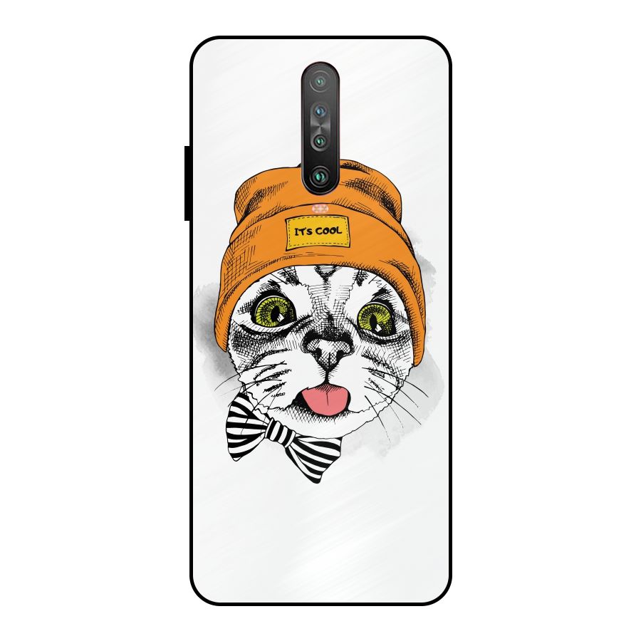 Cool cat Metal Back Case for Poco X2
