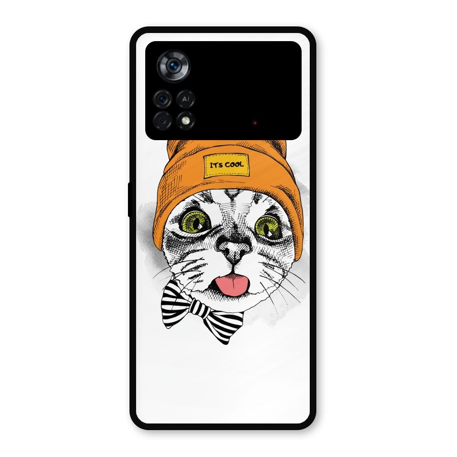 Cool cat Metal Back Case for Poco X4 Pro 5G
