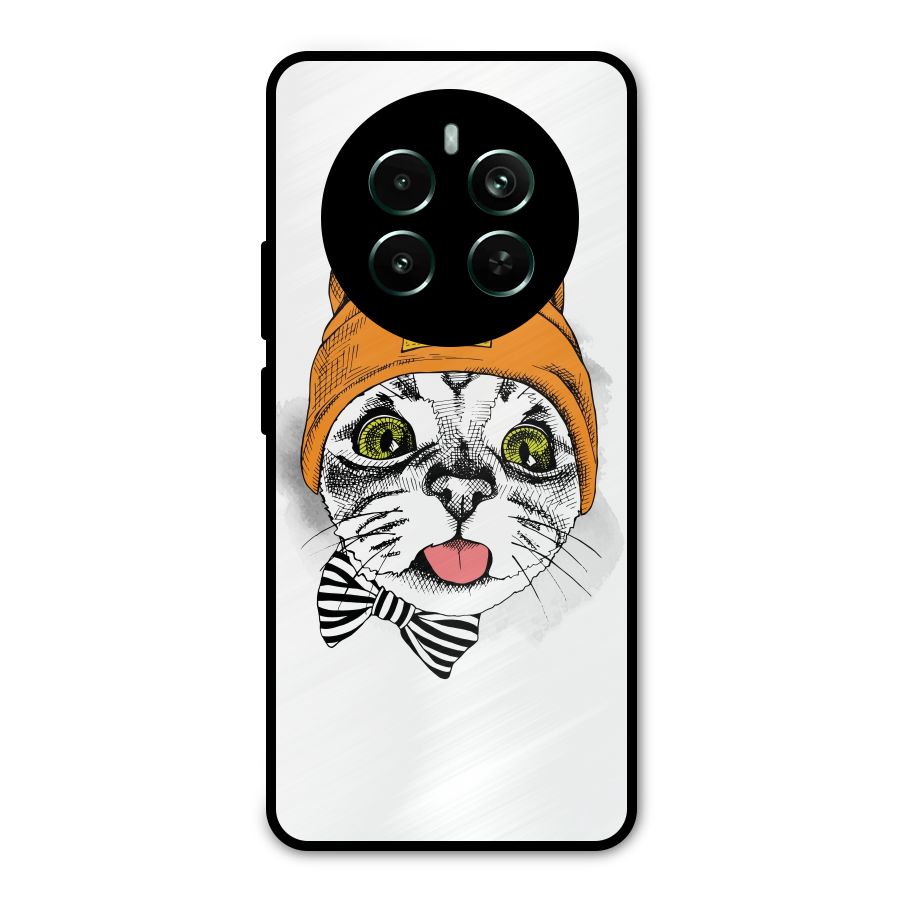 Cool cat Metal Back Case for Realme 12 Pro Plus