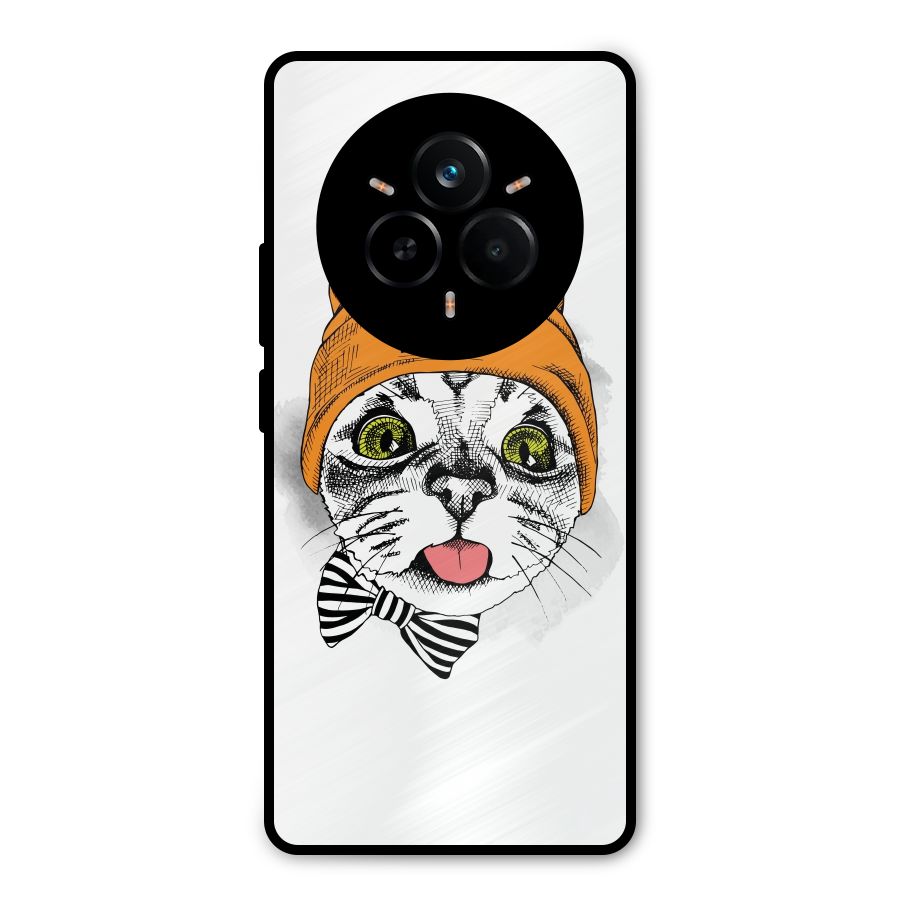 Cool cat Metal Back Case for Realme 14 Pro Plus