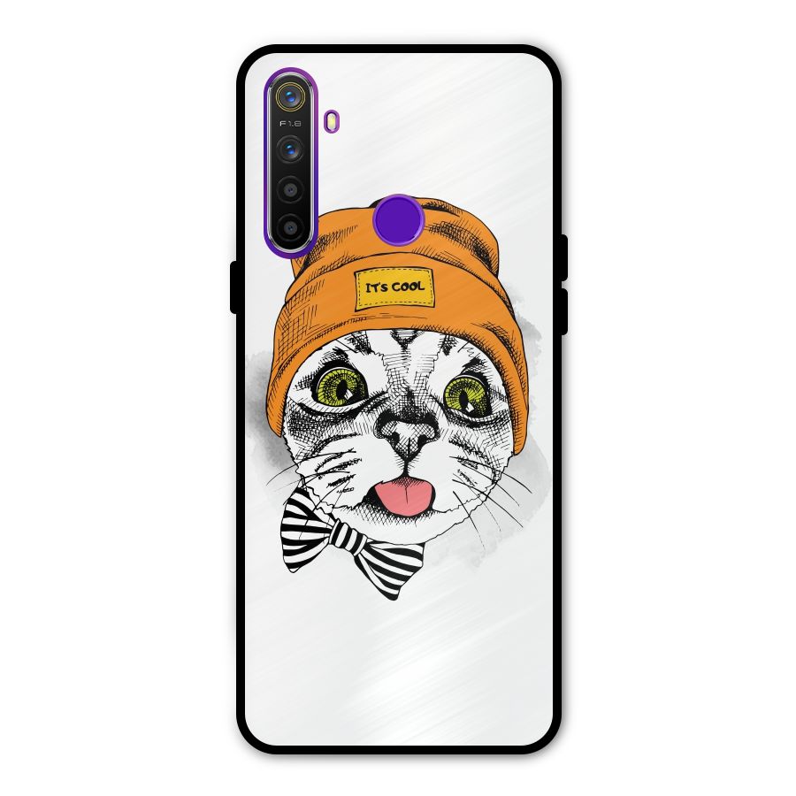 Cool cat Metal Back Case for Realme 5