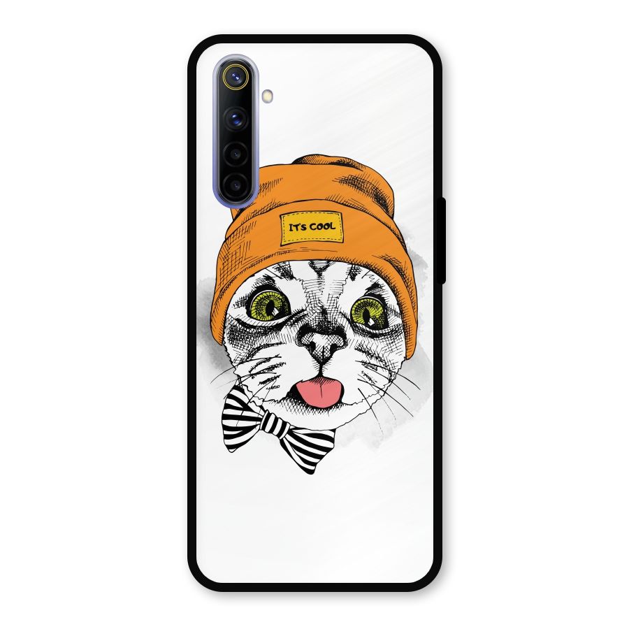 Cool cat Metal Back Case for Realme 6i