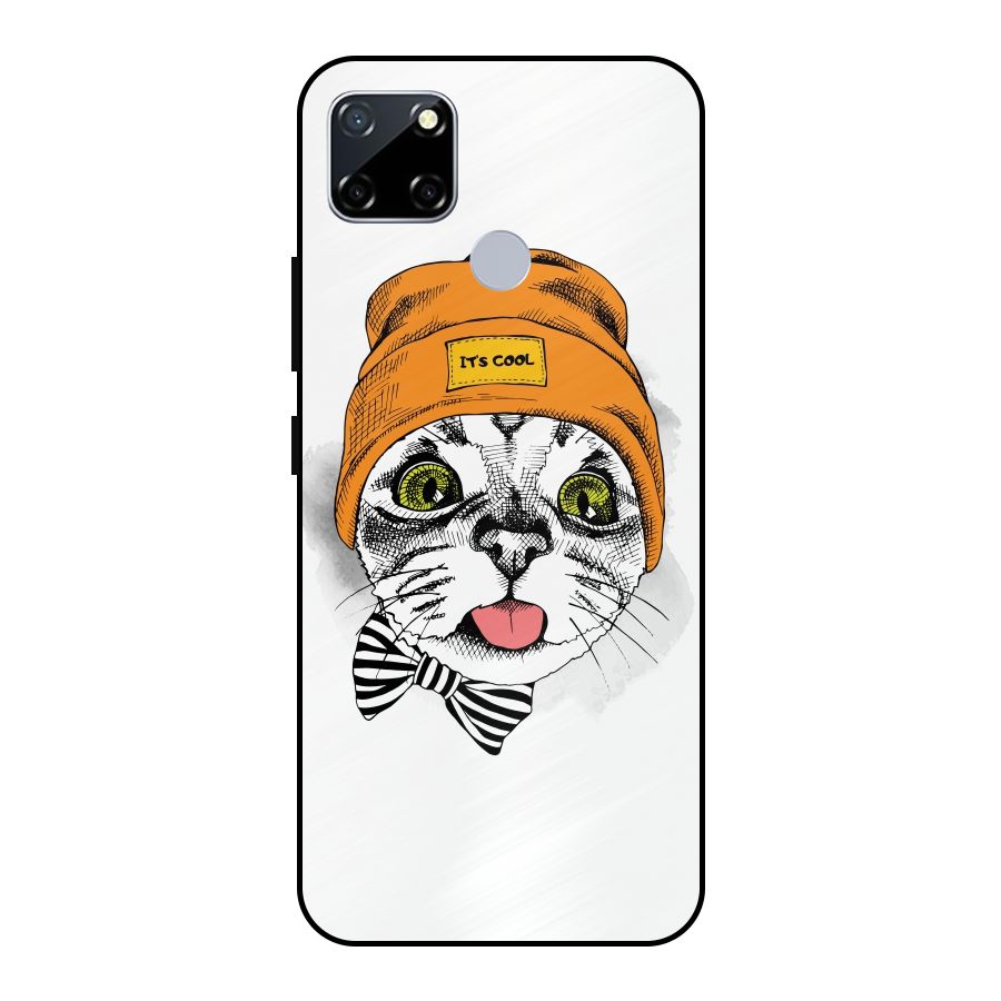 Cool cat Metal Back Case for Realme Narzo 20