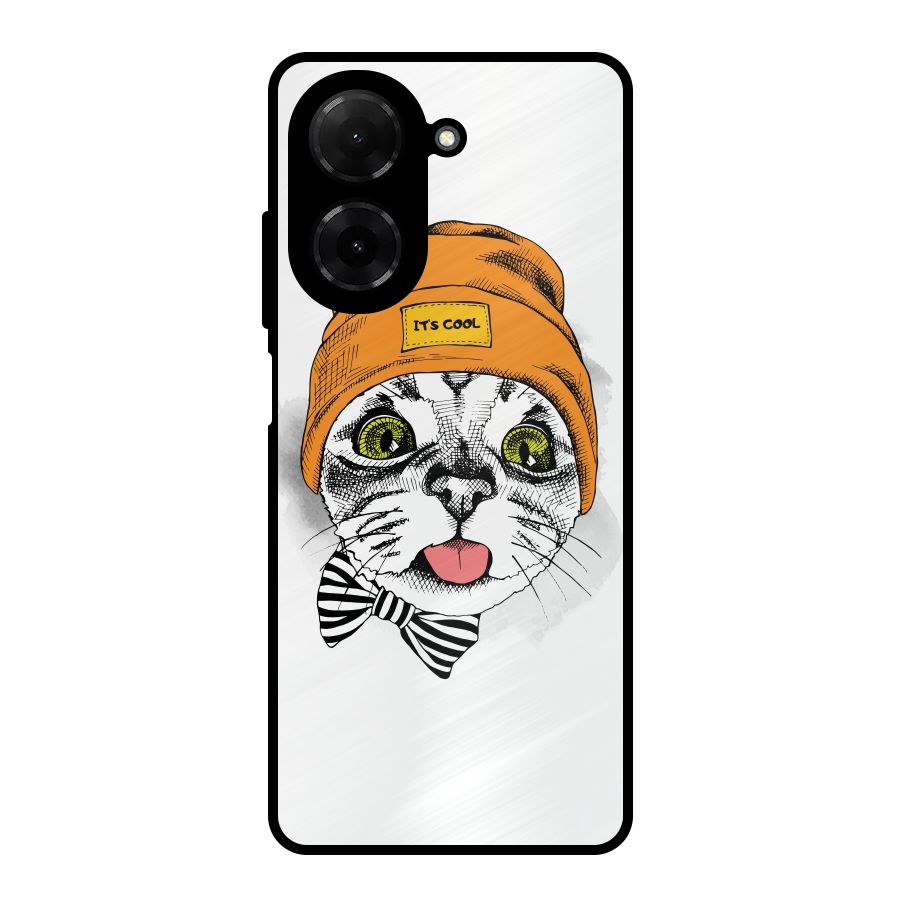 Cool cat Metal Back Case for Redmi A5 4G