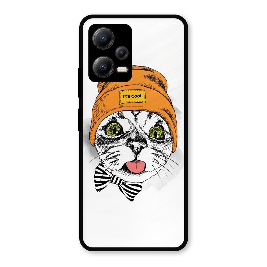 Cool cat Metal Back Case for Redmi Note 12 5G