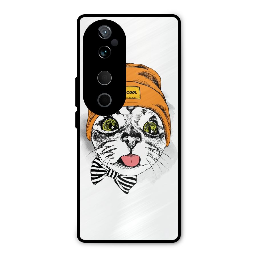 Cool cat Metal Back Case for Vivo T3 Ultra