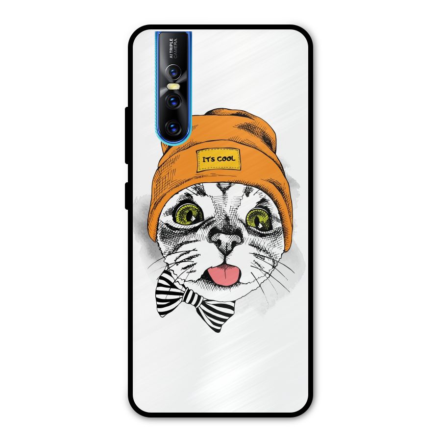 Cool cat Metal Back Case for Vivo V15 Pro
