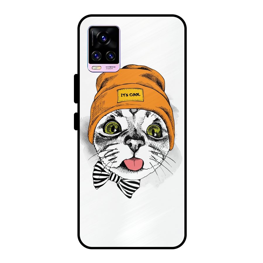 Cool cat Metal Back Case for Vivo V20 Pro