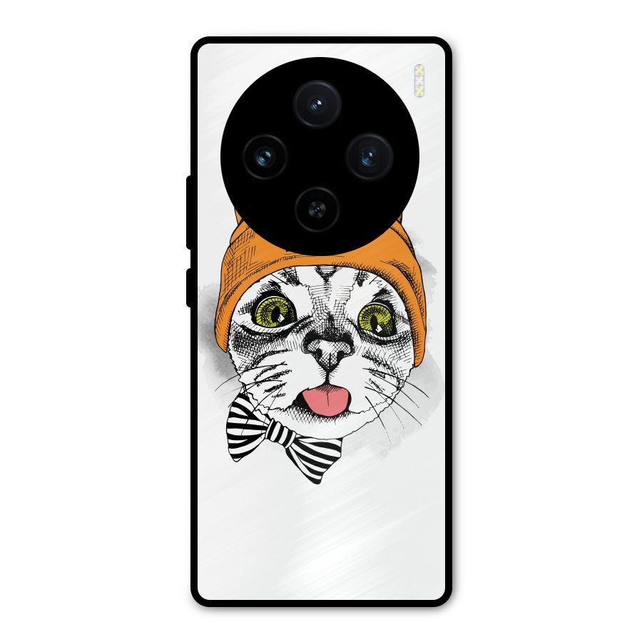 Cool cat Metal Back Case for Vivo X100