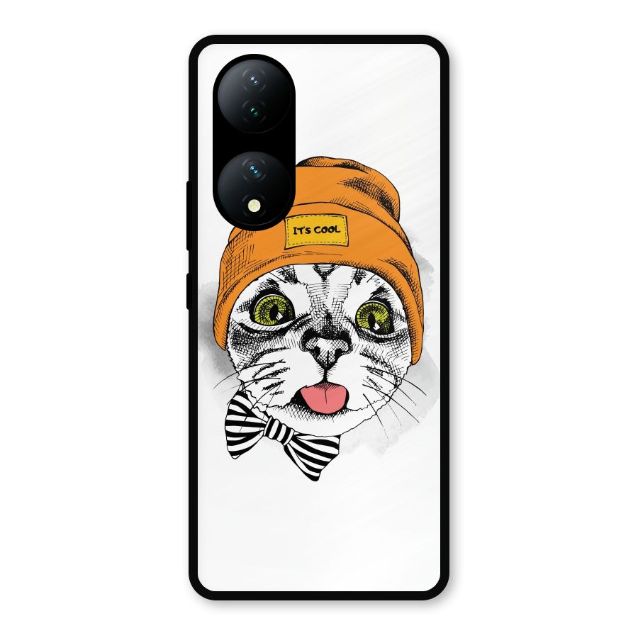 Cool cat Metal Back Case for Vivo Y100a