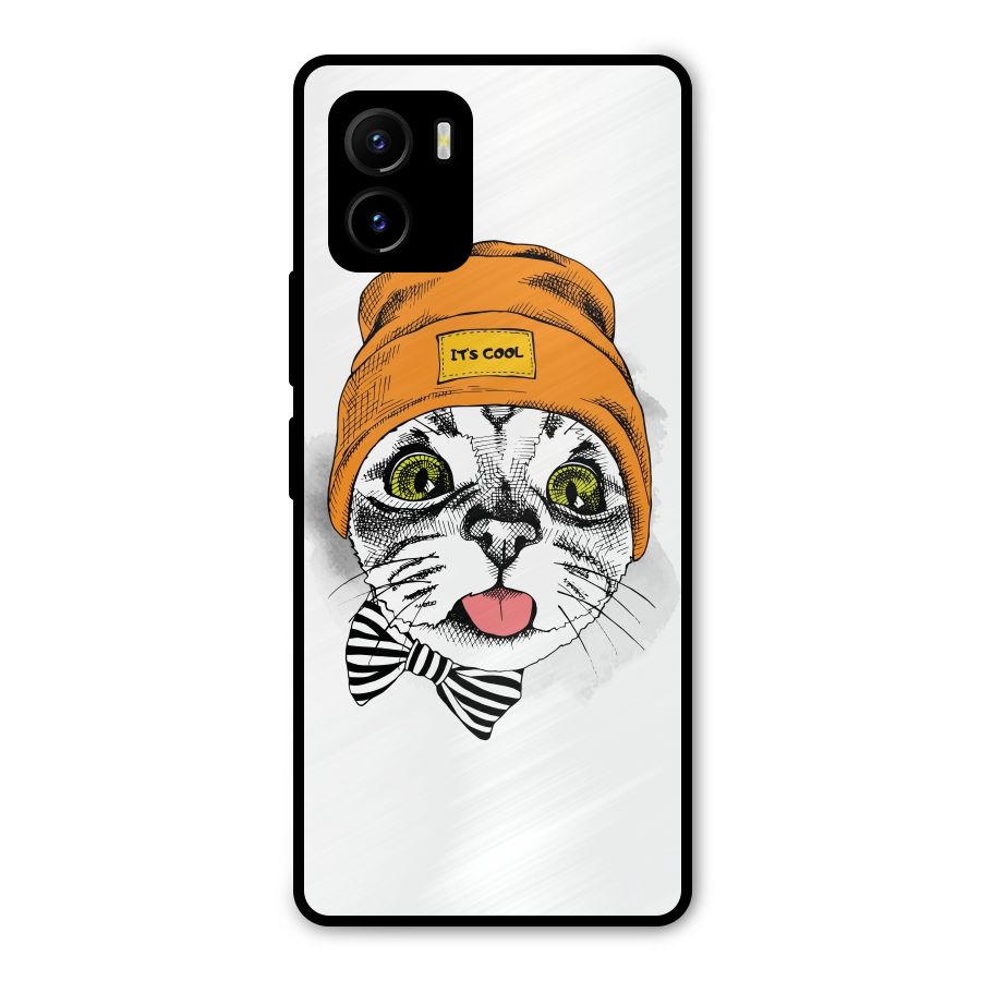 Cool cat Metal Back Case for Vivo Y15s