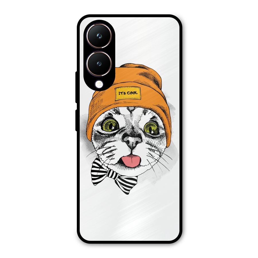 Cool cat Metal Back Case for Vivo Y28