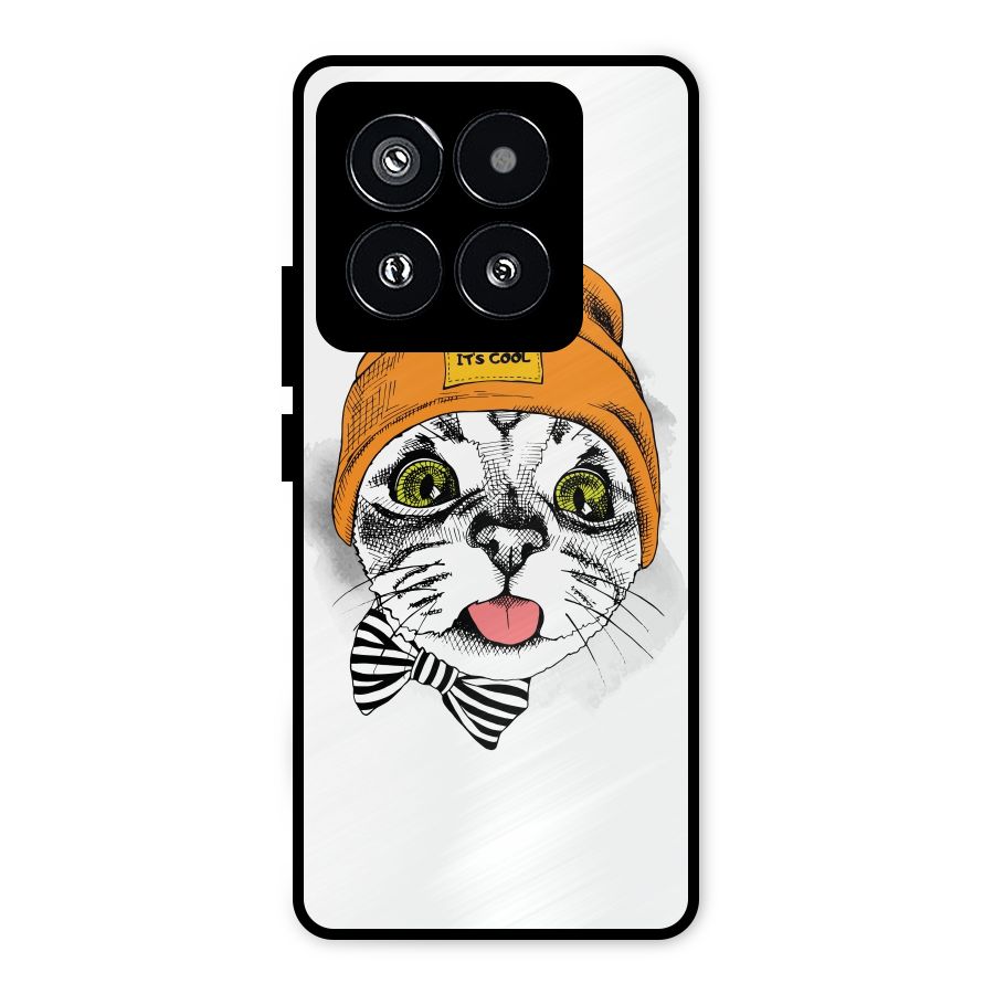 Cool cat Metal Back Case for Xiaomi 14 Pro