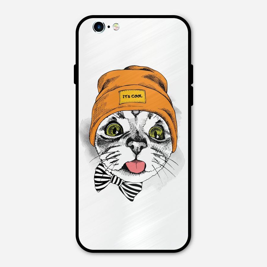 Cool cat Metal Back Case for iPhone 6 6s