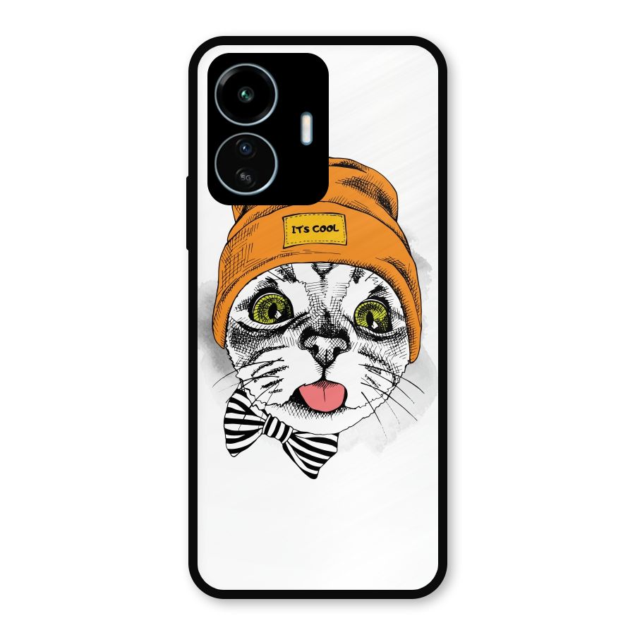Cool cat Metal Back Case for vivo iQOO Z6 Lite 5G