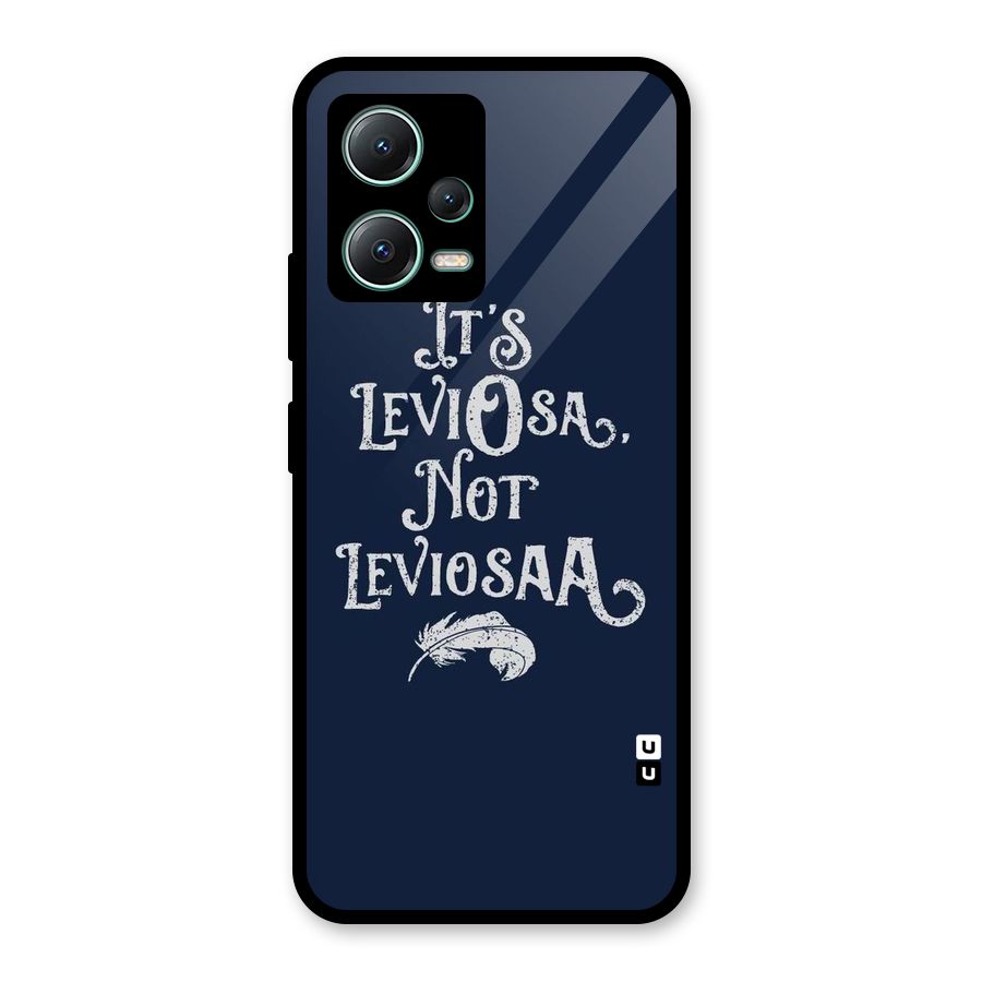 Correction Feather Glass Back Case for Poco X5