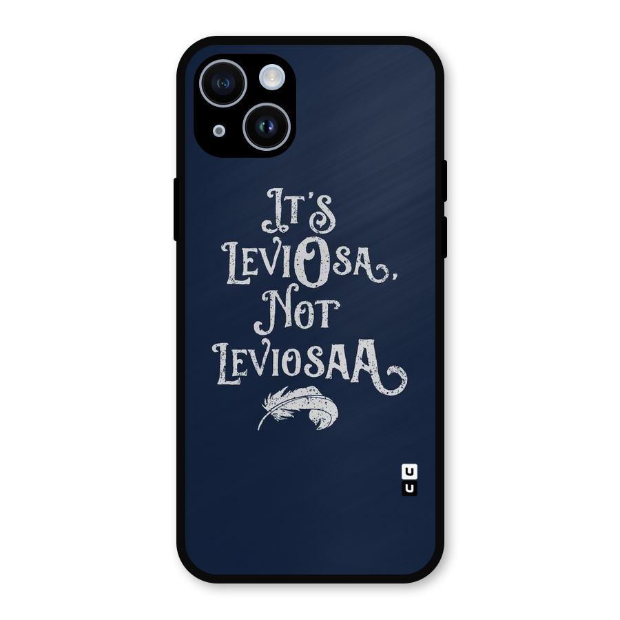 Correction Feather Metal Back Case for iPhone 14