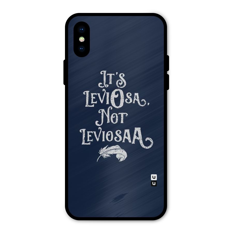 Correction Feather Metal Back Case for iPhone XS