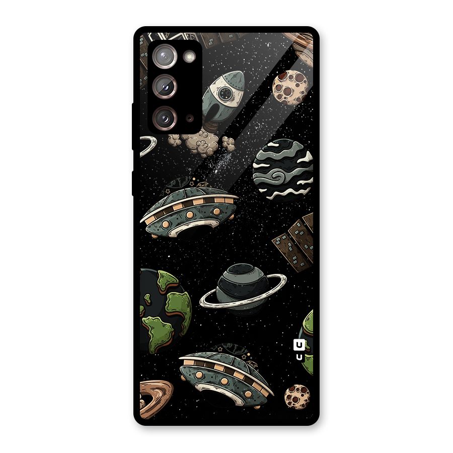 Cosmos Night Sky Anime Pattern Glass Back Case for Galaxy Note 20