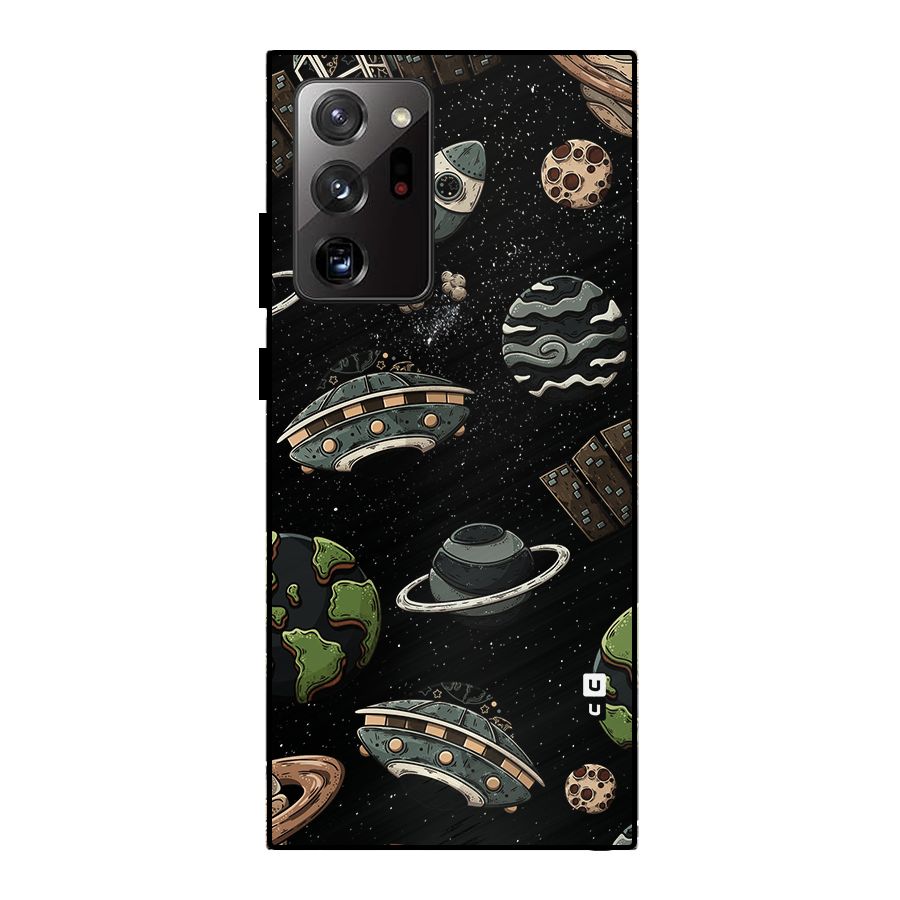 Cosmos Night Sky Anime Pattern Metal Back Case for Galaxy Note 20 Ultra