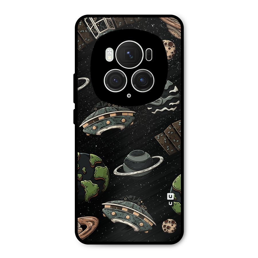 Cosmos Night Sky Anime Pattern Metal Back Case for Honor Magic6 Pro