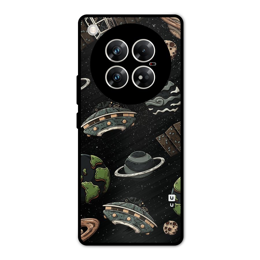 Cosmos Night Sky Anime Pattern Metal Back Case for Infinix Zero 40 5G