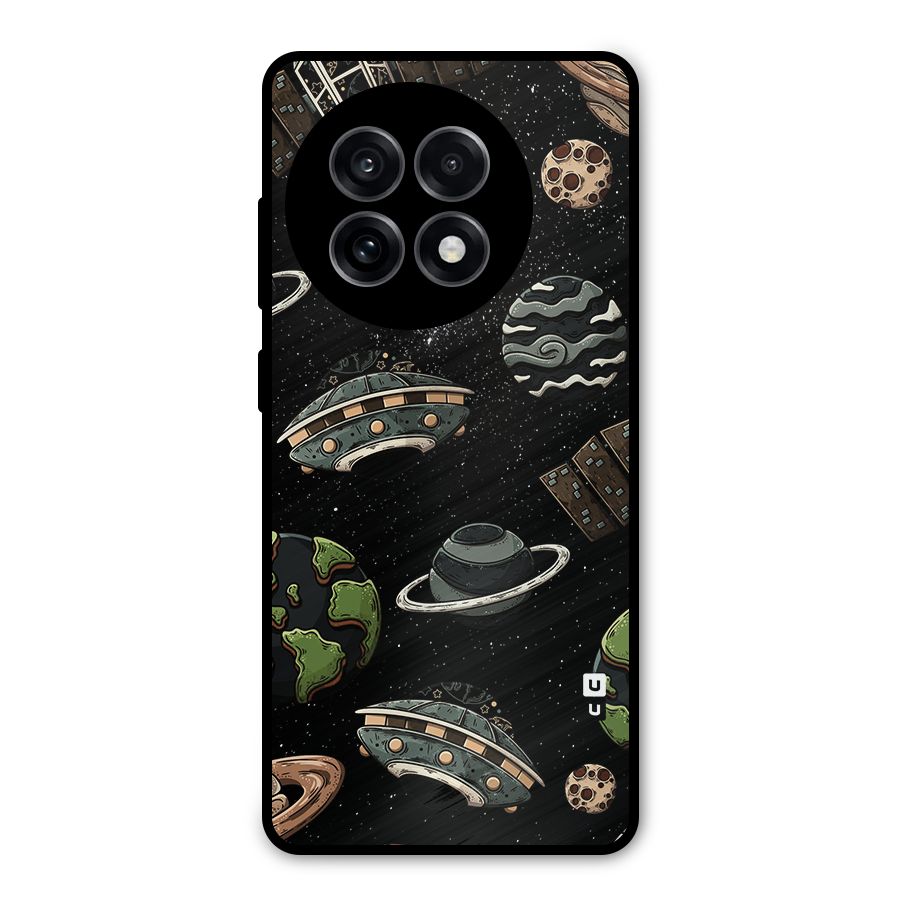 Cosmos Night Sky Anime Pattern Metal Back Case for OnePlus 13R