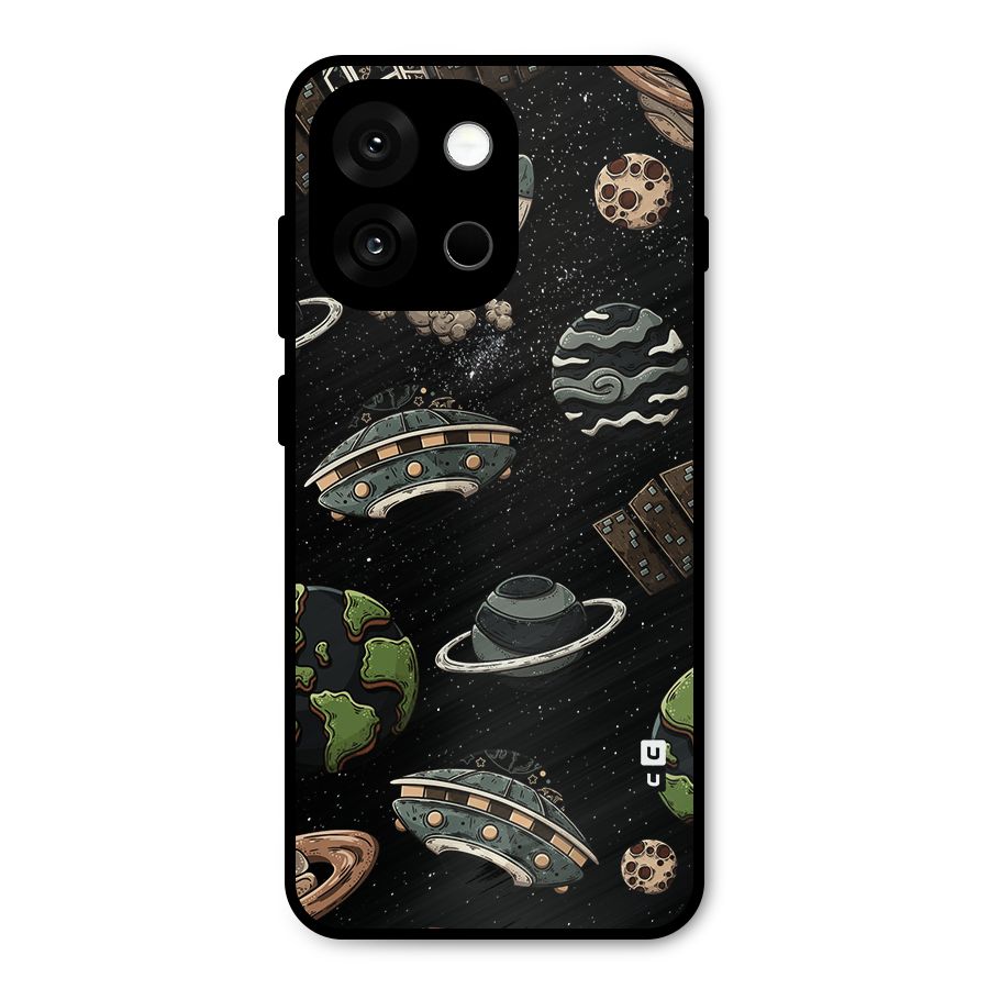 Cosmos Night Sky Anime Pattern Metal Back Case for OnePlus 13s