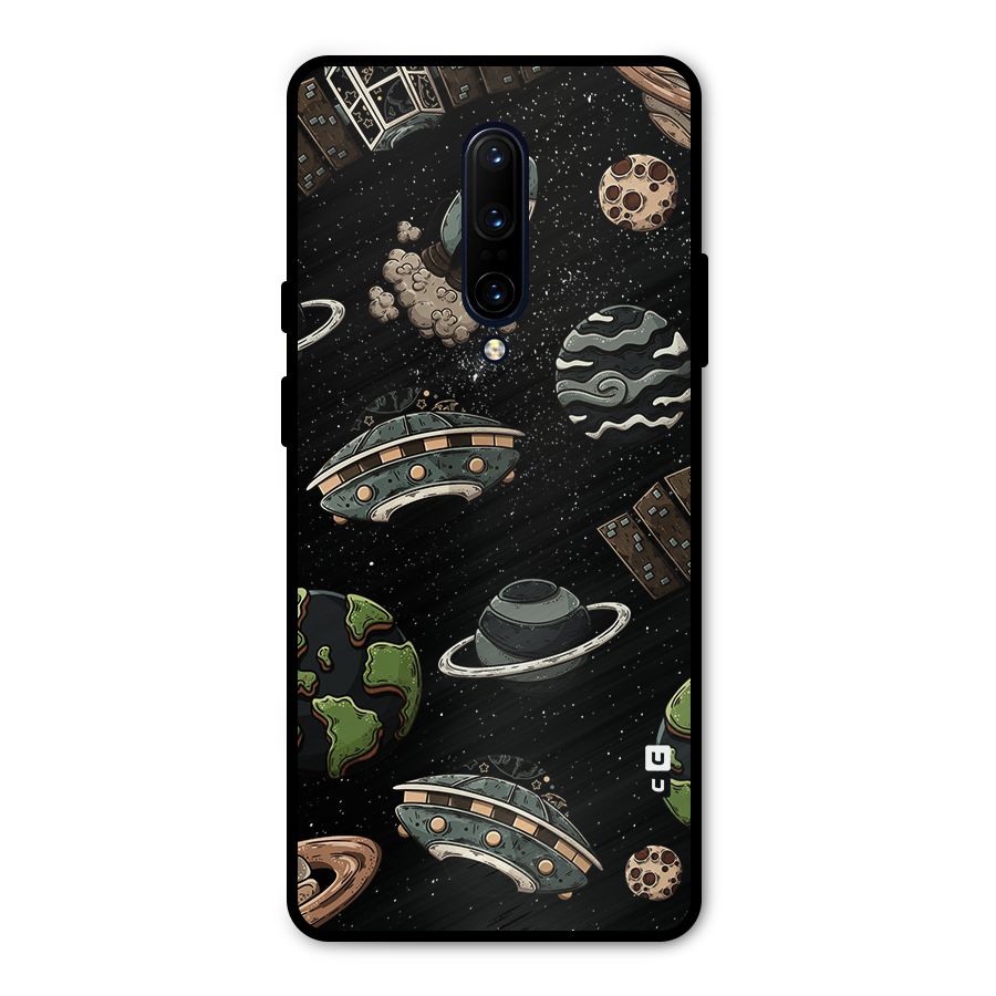 Cosmos Night Sky Anime Pattern Metal Back Case for OnePlus 7 Pro