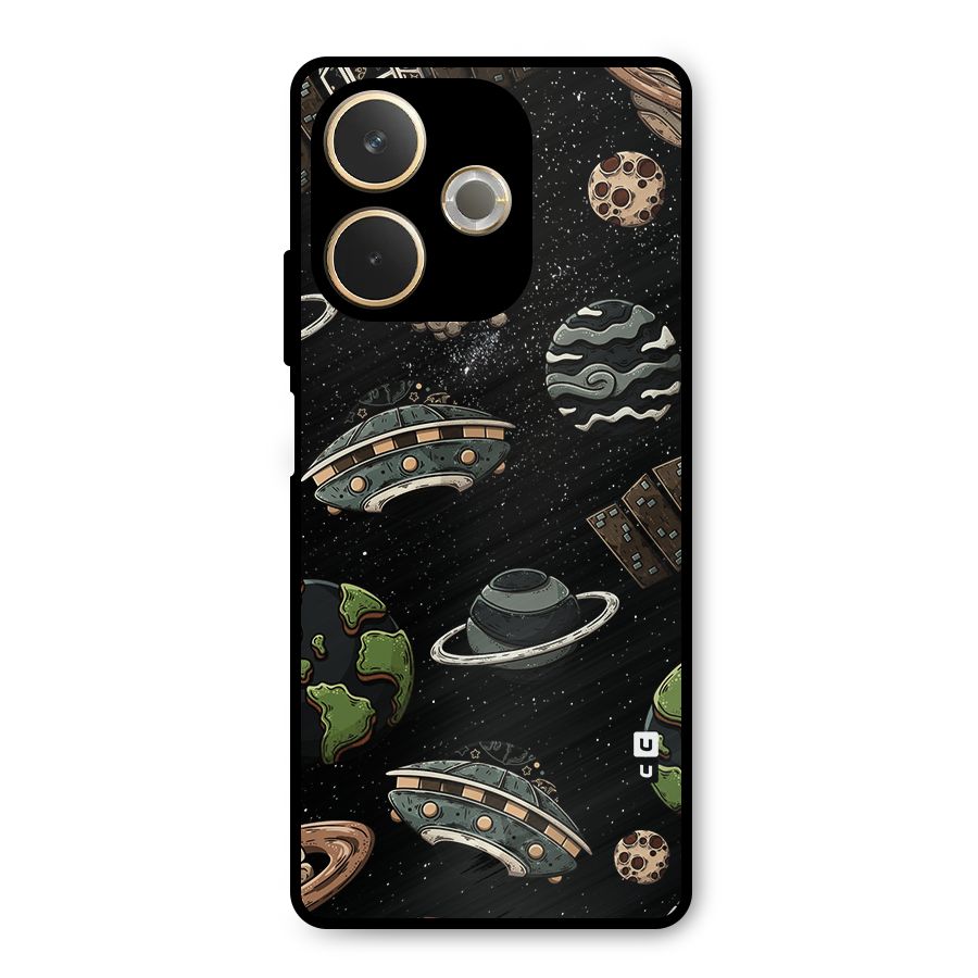 Cosmos Night Sky Anime Pattern Metal Back Case for Oppo A5 Pro