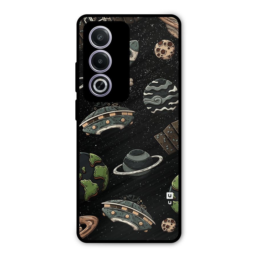 Cosmos Night Sky Anime Pattern Metal Back Case for Oppo K12x