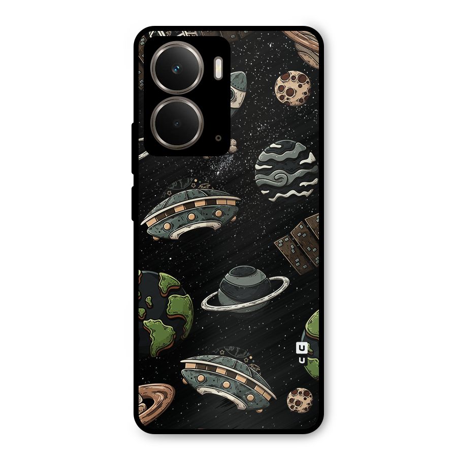 Cosmos Night Sky Anime Pattern Metal Back Case for Realme P3