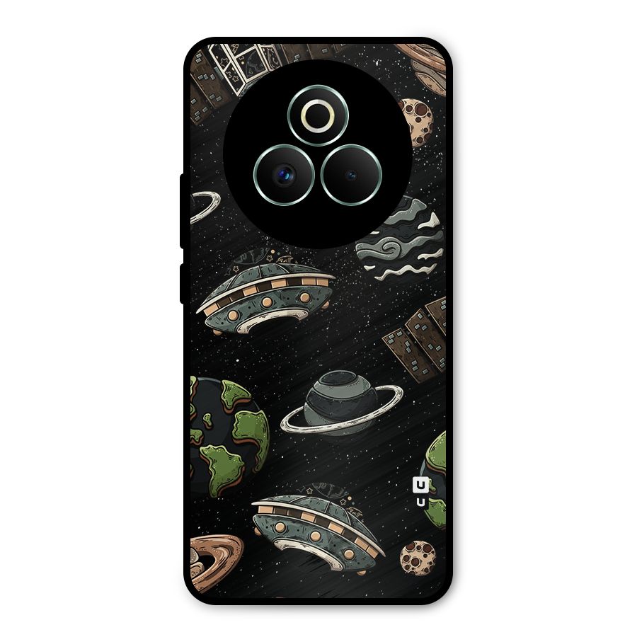 Cosmos Night Sky Anime Pattern Metal Back Case for Realme P3 Pro