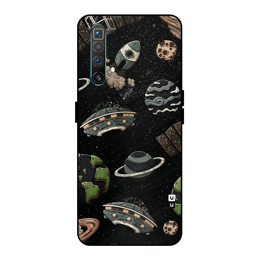 Cosmos Night Sky Anime Pattern Metal Back Case for Realme X3 SuperZoom