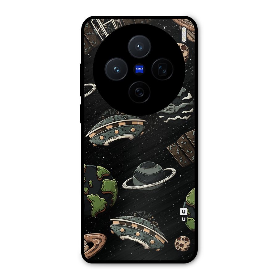 Cosmos Night Sky Anime Pattern Metal Back Case for Vivo X200
