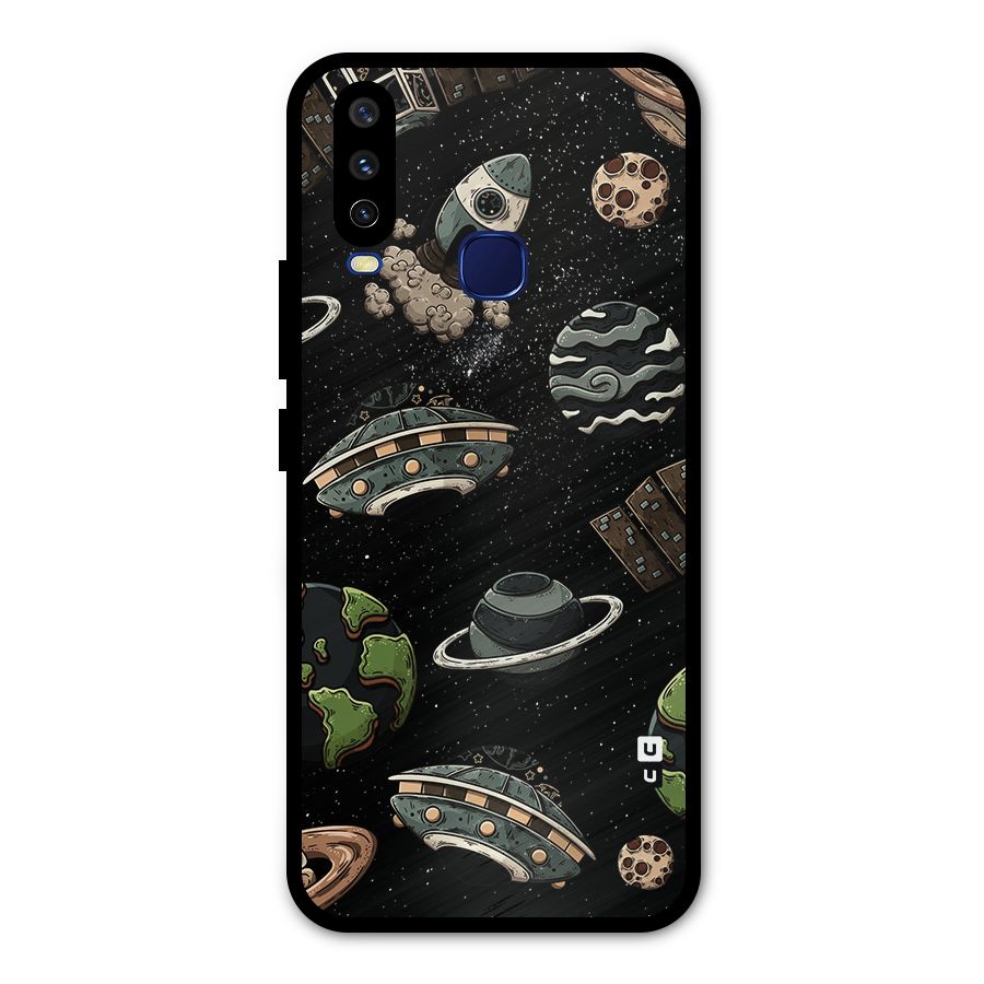 Cosmos Night Sky Anime Pattern Metal Back Case for Vivo Y15