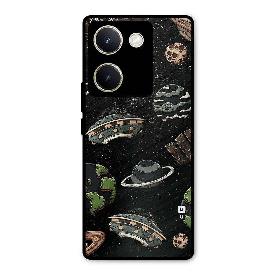 Cosmos Night Sky Anime Pattern Metal Back Case for Vivo Y200 Pro