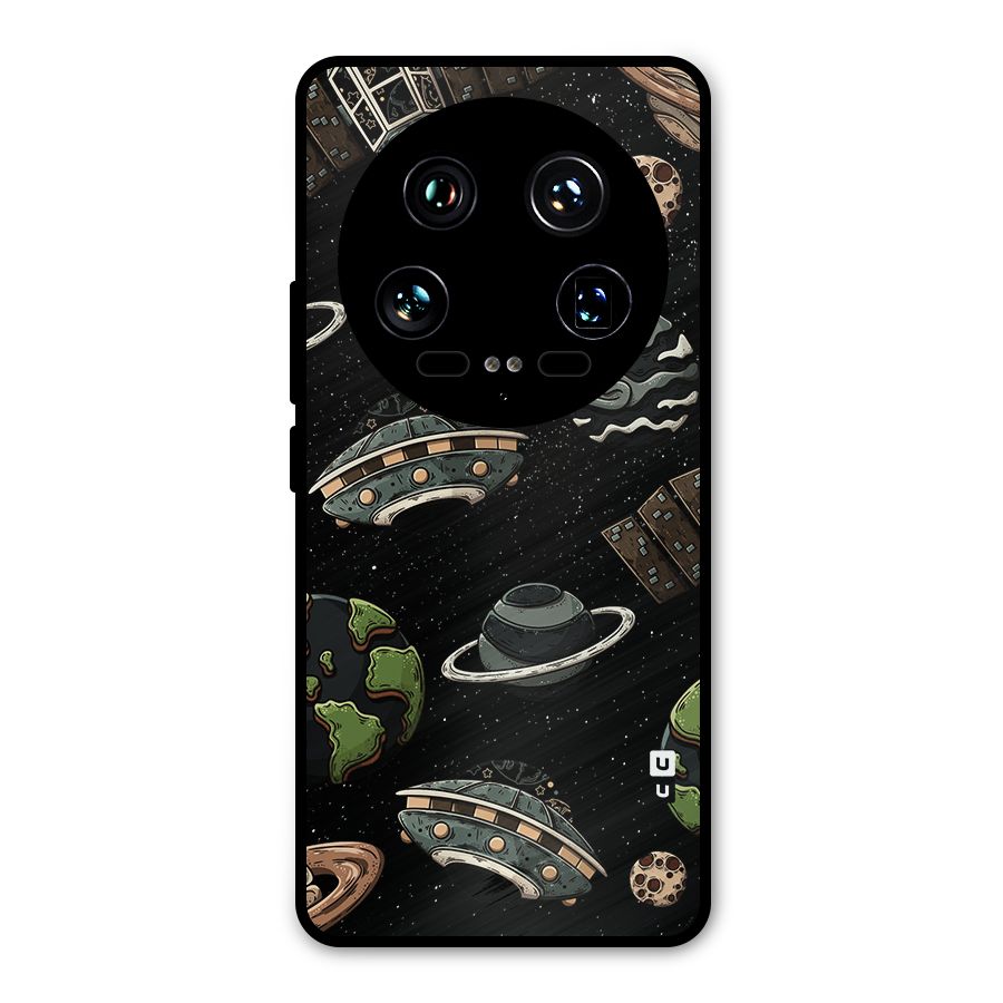 Cosmos Night Sky Anime Pattern Metal Back Case for Xiaomi 14 Ultra