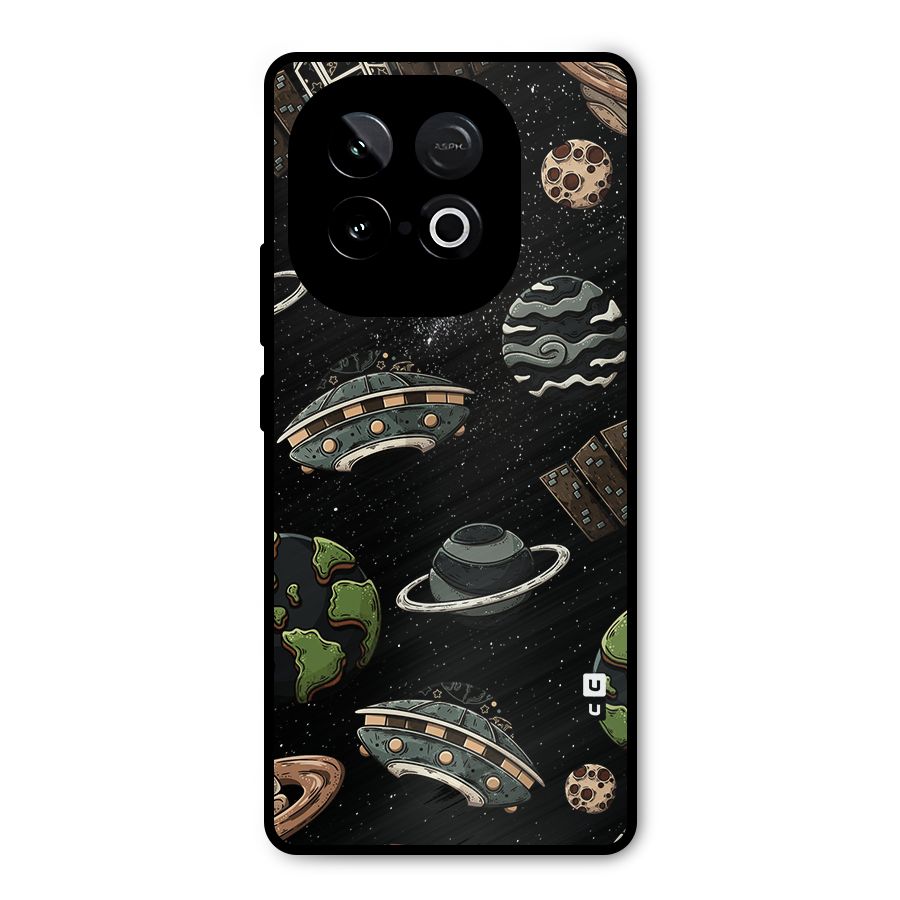 Cosmos Night Sky Anime Pattern Metal Back Case for iQOO Neo 10