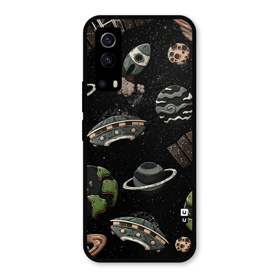 Cosmos Night Sky Anime Pattern Metal Back Case for iQOO Z3