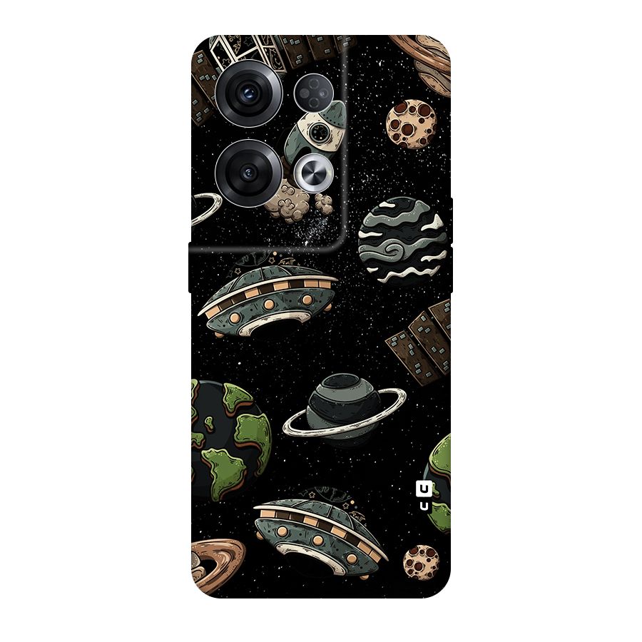 Cosmos Night Sky Anime Pattern Original Polycarbonate Back Case for Oppo Reno8 Pro 5G