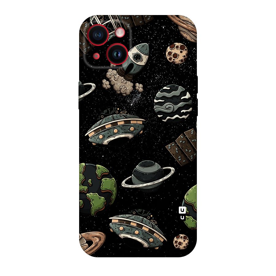 Cosmos Night Sky Anime Pattern Original Polycarbonate Back Case for iPhone 14 Plus