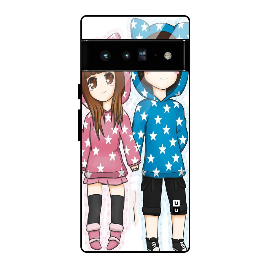 Couple In Stars Glass Back Case for Google Pixel 6 Pro