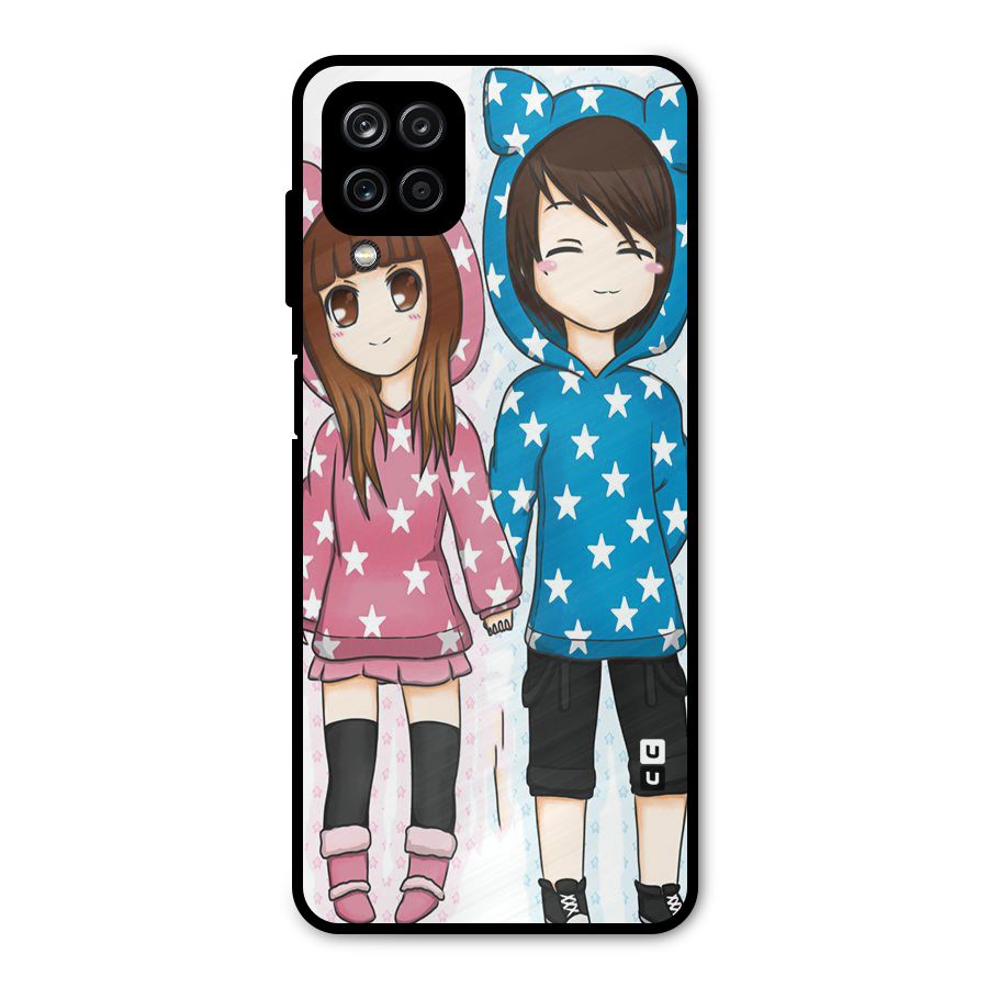 Couple In Stars Metal Back Case for Galaxy A12