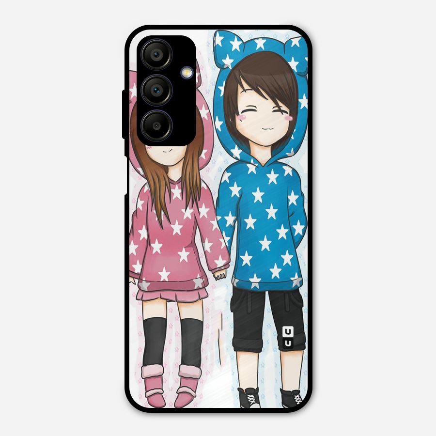 Couple In Stars Metal Back Case for Galaxy A15 5G